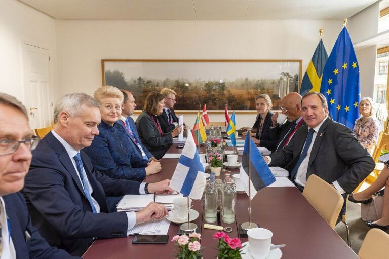 Eesti, Läti, Leedu ja Rootsi, Soome, Taani juhtidel on kombeks kohtuda enne Euroopa Ülemkogu istungeid, et oma seisukohti jagada ja selgitada. Pildil kohtumine 2019. aasta juunist.