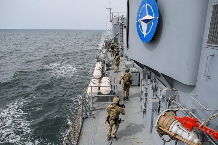 Rumeenia erivägede üksus fregatil “Kuningas Ferdinand” selle aasta aprillis toimunud NATO õppusel Sea Shield 2024 Mustal merel Constanța lähistel.  Reuters/Scanpix 