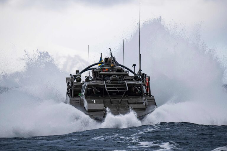 Selle aasta märtsis osalesid Rootsi laevad Norra merel toimunud ühisõppusel Nordic Response 2024, mis oli osa laiemast NATO õppusest Steadfast Defender. AFP/Scanpix
